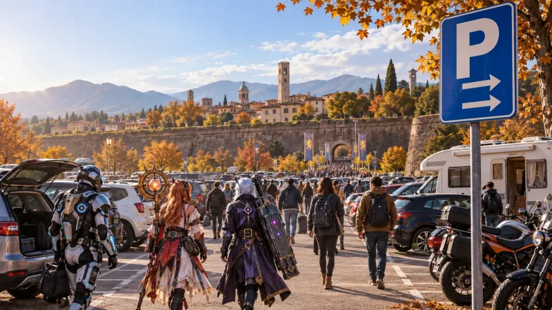 Parcheggi Lucca Comics & Games 2026: aperte le prenotazioni, prezzi e aree disponibili