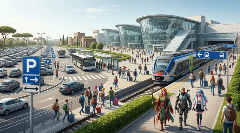 Come arrivare al Romics 2026: treno, metro, auto, bus e parcheggi