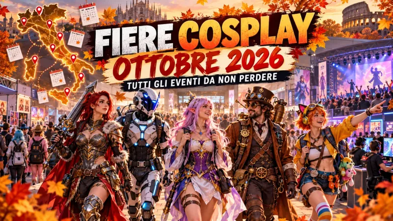 Fiere cosplay ottobre 2026: tutti gli eventi da non perdere