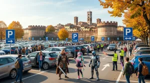 Lucca Comics 2026: nuovi parcheggi disponibili, aumenta la scelta per chi arriva in auto