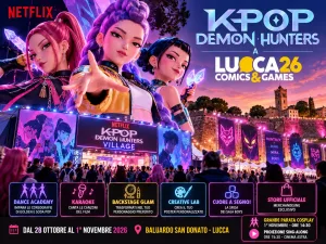 KPop Demon Hunters a Lucca Comics 2026: villaggio Netflix, parata cosplay e karaoke