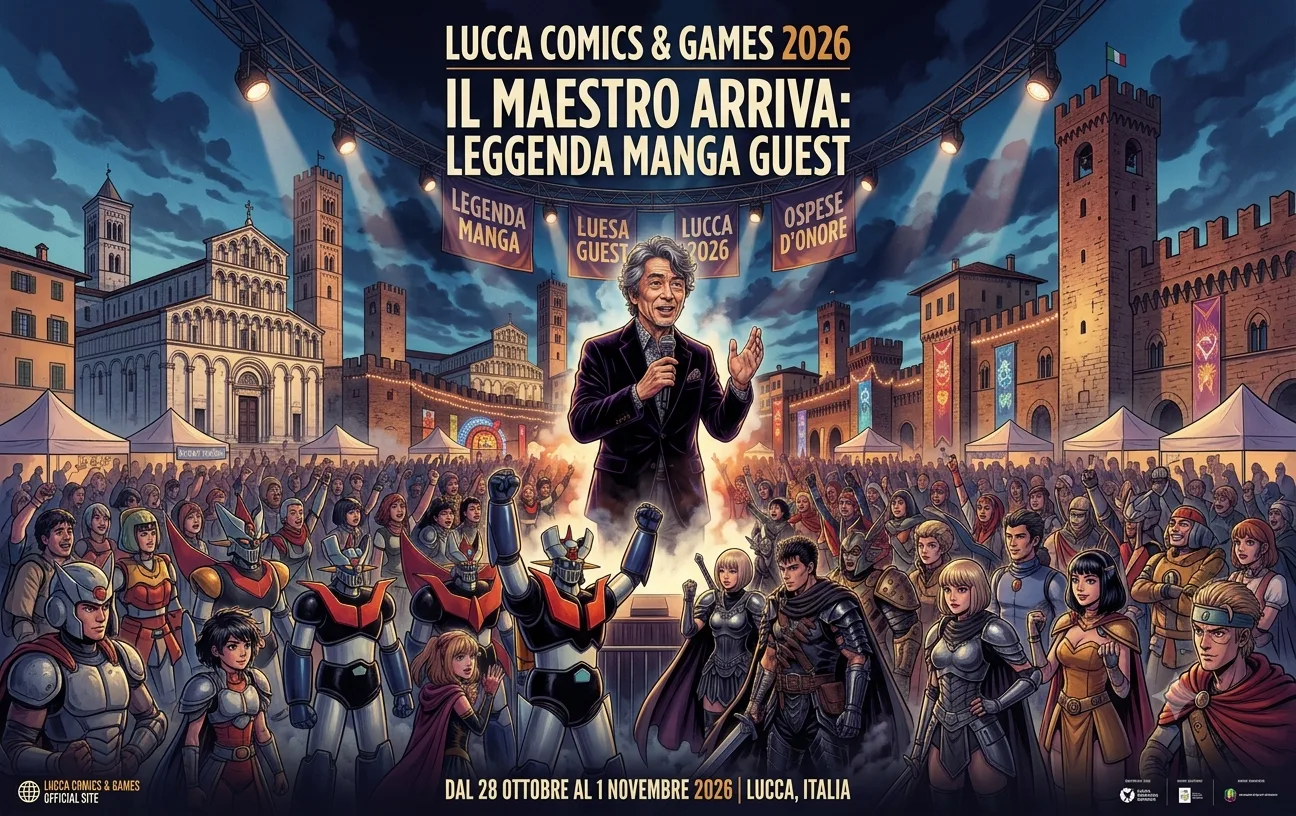 Go Nagai ospite a Lucca Comics & Games 2026: il ritorno del maestro dei mecha