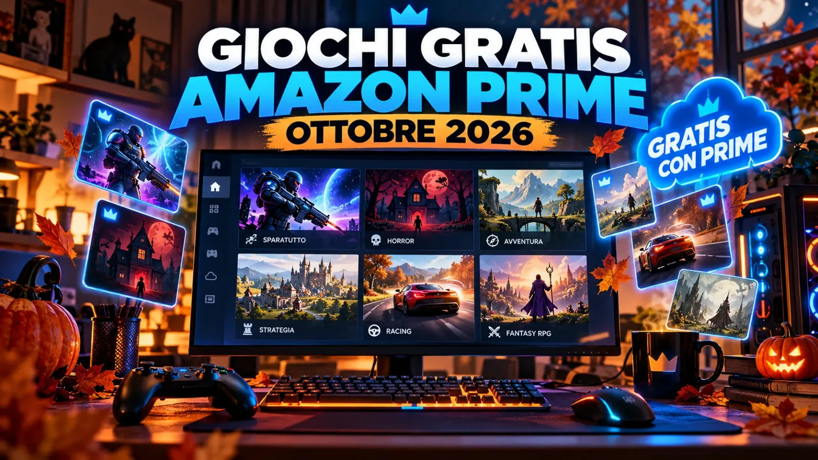 Giochi gratis Amazon Prime ottobre 2026: tutti i giochi disponibili